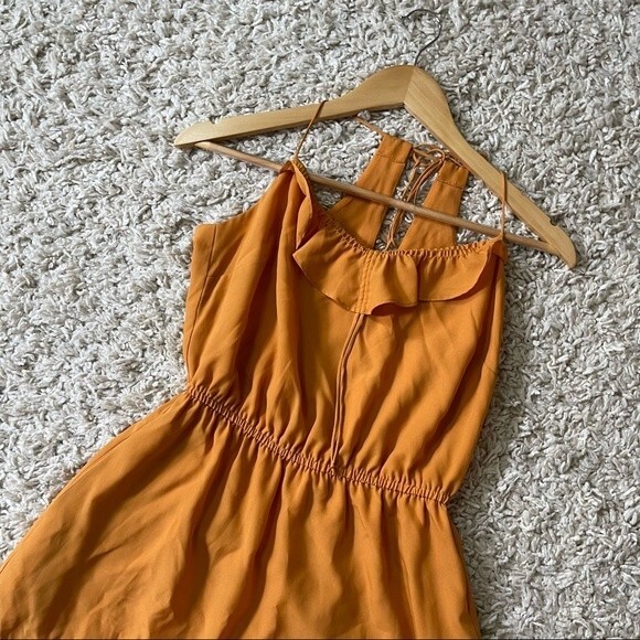 BCBGeneration Yellow Mustard Summer Dress - S - Picture 3 of 8
